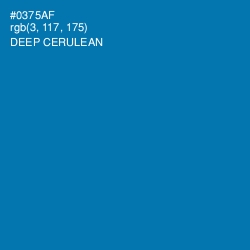 #0375AF - Deep Cerulean Color Image